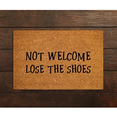 Image of Ensound Not Welcome Doormat,Lose The Shoes Door Mat,Not Lose Doormats,Lose Mat,Funny Doormat,Welcome Mats 30x18 Inch