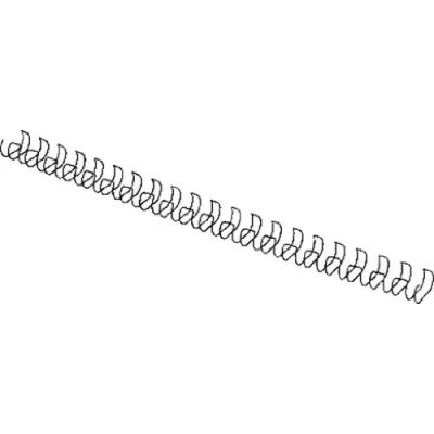 Image of GBC MultiBind Binding Wires, 14 mm, 130 Sheet Capacity, A4, Black, Pack of 100, IB165429