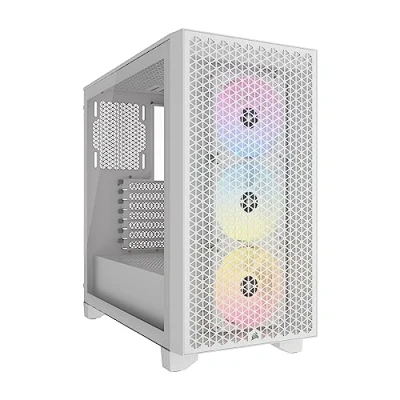 Image of CORSAIR 3000D RGB Airflow ATX Mid Tower PC Case White, White