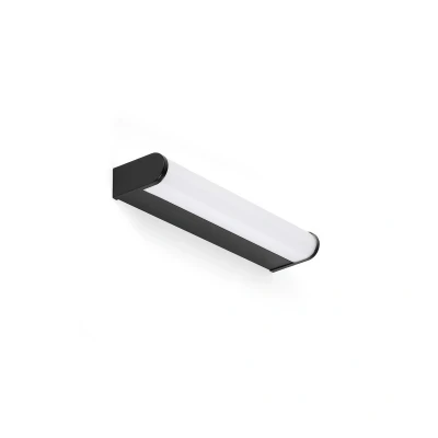 Image of Tide 30cm Bathroom Over Mirror Light Matt Black 3000K IP44