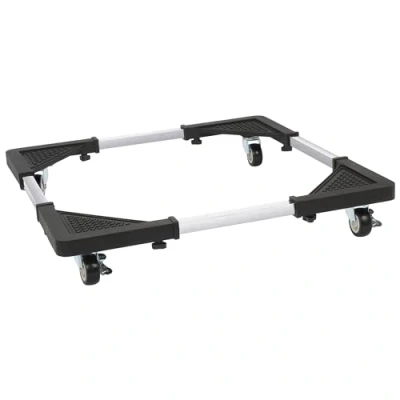 Image of Belle Vous Adjustable Washing Machine Base with Locking Wheels Multifunctional Furniture Dolly or Appliance Stand for Dryer and Fridge/Refrigerator