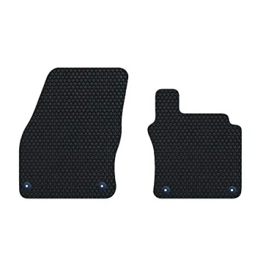 Image of Nicoman Hex Fully Tailored Car Mats Fit (2016 present Tiguan MK2) (Front Set 2 Piece,Black)