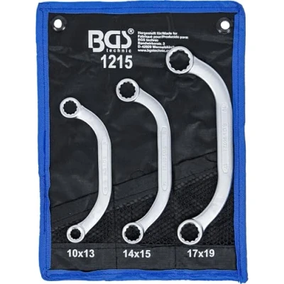 Image of BGS 1215 Obstruction Ring Spanner Set 10 x 13 17 19 mm 3 pcs.