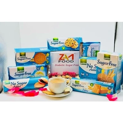 Image of Gullon Sugar free Diabetic Luxury Mixed Biscuits Assorted, Variety pack of 8, perfect for gifting friends &amp; Family, All Occasions Hamper