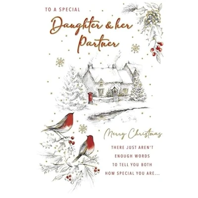 Image of Regal Publishing Christmas Card To a Special Daughter &amp; Partner 9 x 6 inches