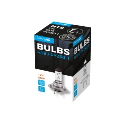 Image of 12x Simply SH18H15 12V V/65 W PY26D Boxed Bulb SH18