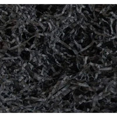 Image of Black 20G Grams Luxury Extra Soft Shredded Tissue Paper Hamper/Gift Packaging Filler Acid Free