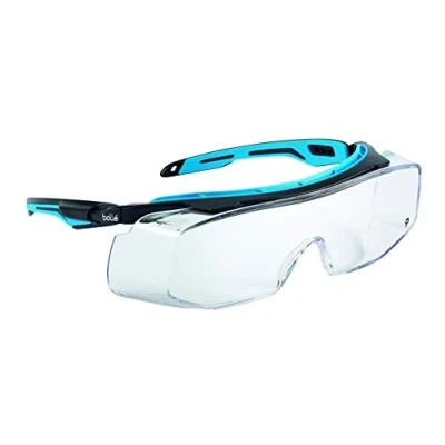 Image of Bollé Safety 40306, Tryon OTG Glasses PLATINUM®, Black/blue frame, clear Lenses