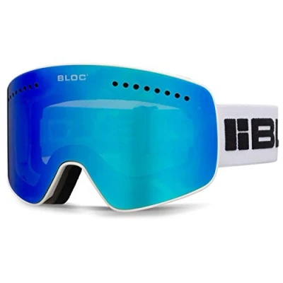 Image of Bloc Fifty Five Ski Goggles Magnetic 2 Lens Interchangeable Matt White G550