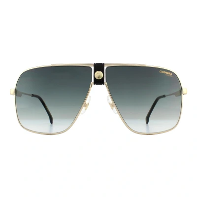 Image of Carrera Mens Sunglasses 1018/S 2M2 9K Black Gold Green Gradient Metal One Size
