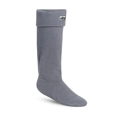 Image of Polar Womens Thermal Fleece Welly Wellington Boot Warm Cosy Soft Wellie Socks Grey XL