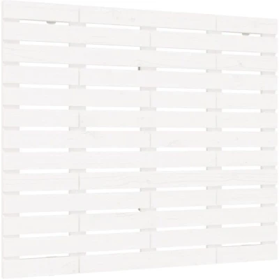 Image of vidaXL Wall Headboard White 81x3x91.5 cm Solid Wood Pine