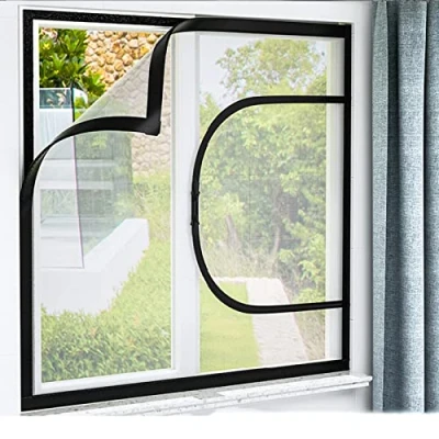 Image of RUIBEI Custom Size Window Protection Screen Anti Mosquito Net Mesh with Zipper, for Cats, Customizable Fly Screen, Easy Installation