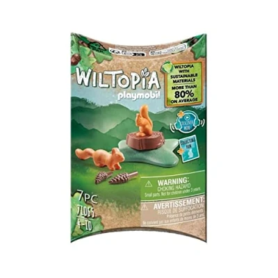 Image of Playmobil 71065 Wiltopia Squirrel, Animal Toy, Sustainable Toys, Fun Imaginative Role Play, PlaySets Suitable for Children Ages 4+