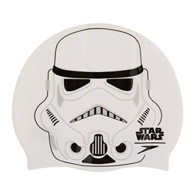 Image of Speedo Unisex Child Storm Trooper Junior Cap White/Grey, One Size