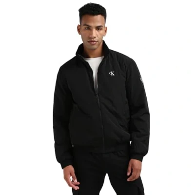 Image of Calvin Klein Jeans Padded Harrington Light jacket, Men&#039;s, Size: Large, Black