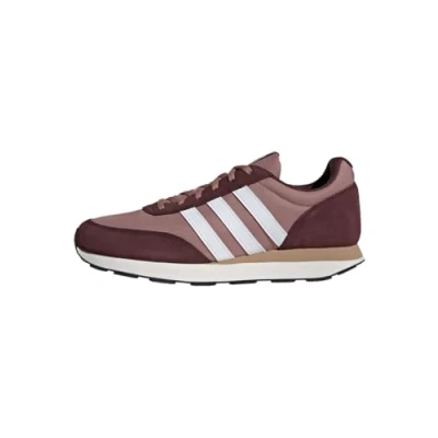 Image of adidas Men&#039;s Run 60s 3.0 Leather Shoes, Warm Clay/Cloud White/Aurora Ruby, 6.5 UK