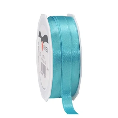 Image of C.E. Pattberg SATIN aquamarine gift ribbon, 27 yards for Wrapping Gifts, 0.39 inches width, Ribbon Decorating &amp; Crafting, Decorative every occasion
