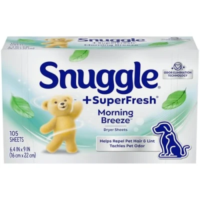 Image of Snuggle Plus Super Fresh Fabric Smoothing Dryer Wipes with Static Control and Odor Removal Technology