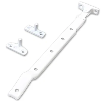 Image of Long 10&quot; White Window Casement Stay Arm Lever Pull Handle Catch Latch