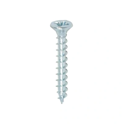 Image of TIMCO Solo Chipboard &amp; Woodscrews PZ Double Countersunk 3.5 x 25 Zinc Box of 200