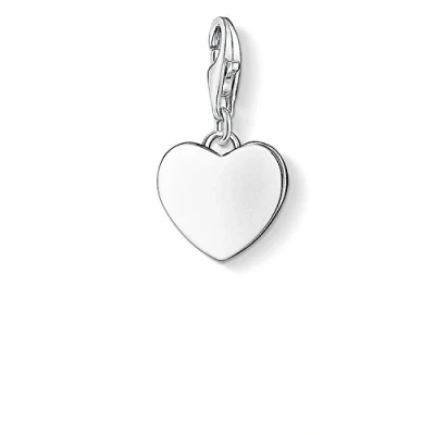 Image of Thomas Sabo Women Charm Pendant Heart Club 925 Sterling Silver 0766 001 12