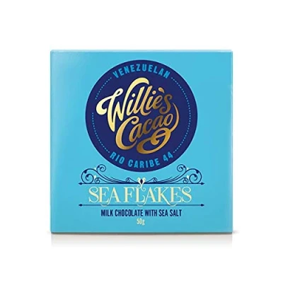 Image of Willie&#039;s Cacao Chocolate with Sea Salt, 50 g