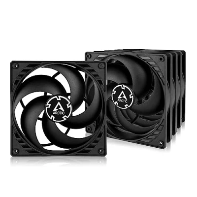 Image of ARCTIC P14 (5 Pack) PC Fan, 140mm Case Pressure optimised, quiet motor, Computer, Fan Speed: 1700 rpm Black