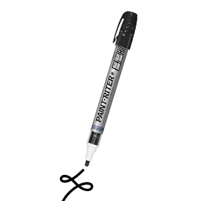 Image of Markal 97303 Paint Riter+ Heat Treat Fast Drying Liquid Marker for High Temperature Resistance Can Withstand of up to 2,200 F (1,204C) Black Color