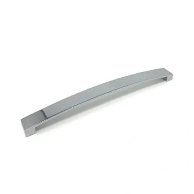 Image of 224mm Polished Chrome Curved Bow Handle for Kitchen Cabinets Bedroom Bathroom Furniture 3 Sizes