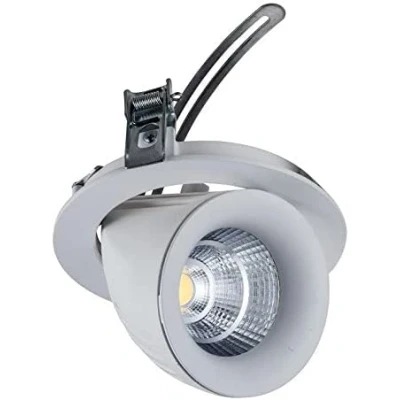 Image of UKEW Dimmable Adjustable Spot Lights Swivel Directional COB Recessed Downlight for Bedroom Dining Living Room (20W LED Warm White 3000K)