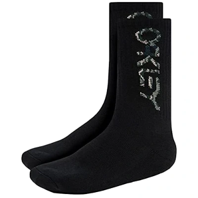 Image of Oakley Men&#039;s B1b Socks 2.0 (3 Pack) PCS), Blackout, Large
