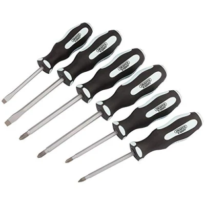 Image of Draper Pound Thru&#039; Soft Grip Screwdriver Set (6 Piece)