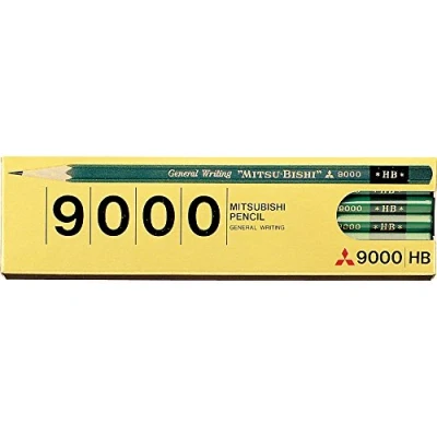 Image of Mitsubishi Pencil office 9000 hardness HB K9000HB by&quot;Mitsubishi Co, Ltd.&quot;