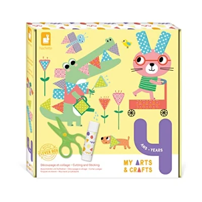 Image of Janod My Arts and Crafts 4 Years up Decoupage Gluing Kit Pictures Children’s Mastering Fine Motor Skills Concentration J07743
