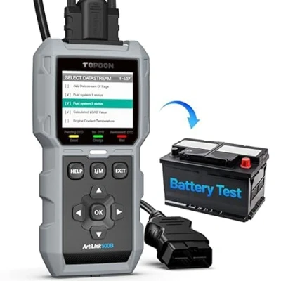 Image of TOPDON AL500B OBD2 Code Reader, Scanner with Full Functions and Battery Tester 12V Tests, 24V Cranking Charging Free Software Update