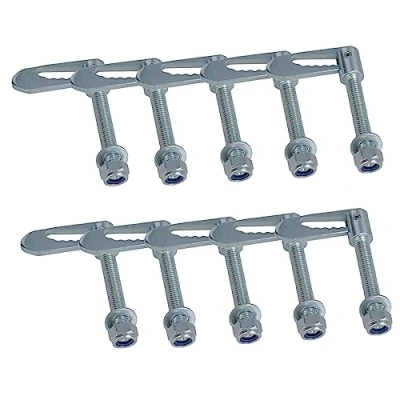 Image of AB Tools Antiluce Drop Catch Anti Luce Fasteners M12 x 75mm Tail Gate Trailers Gates 10pc