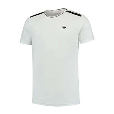 Image of Dunlop Sports Men&#039;s Club Crew Tee Tennis Shirt, Navy/White, XL