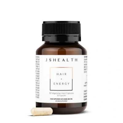 Image of JSHealth Vitamins Hair and Energy Formula Growth for Women Men Zinc Iodine Supplements Loss (30 Capsules)