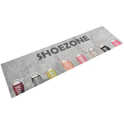Image of vidaXL Kitchen Rug Washable Shoezone 45x150 cm Velvet