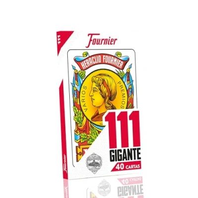 Image of Fournier No. 111 Giant Spanish Playing Cards, Red (f21597)