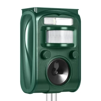 Image of Ultrasonic Bird Repeller Motion Sensor Flash Pigeons Seagulls Starlings Ravens Magpies Swallows Sparrows Thrushes Bee eaters