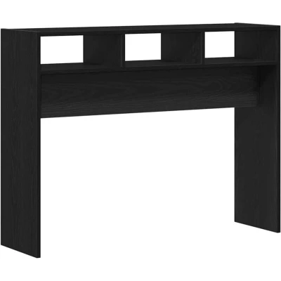 Image of vidaXL Console Table Black Oak, 105x30x80 cm, Made of Engineered Wood