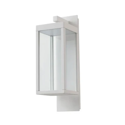 Image of Lucande LED outdoor wall lamp Ferdinand, white, metal, 38 cm