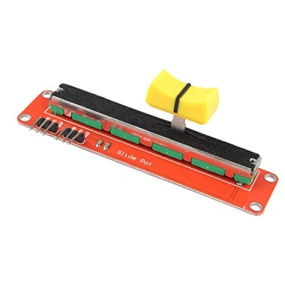 Image of HALJIA 10K Logarithmic Slide Potentiometer Log Dual Output Linear Trim Pot Module Compatible with Arduino AVR Electronic Block