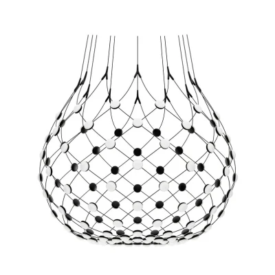 Image of Luceplan Mesh hanging light Ø 100 cm wireless 1 m