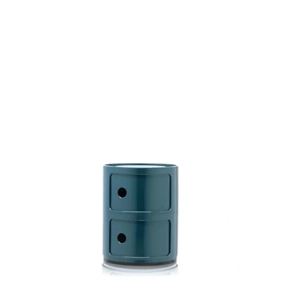 Image of Kartell Componibili 2 Side Table Blue