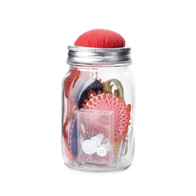 Image of Kikkerland Mason Jar Sewing Kit