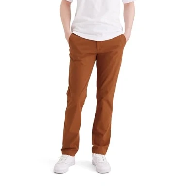 Image of Dockers Men&#039;s Smart 360 Flex Motion Chino Slim Refined, Caramel Café, 38 W/34 L