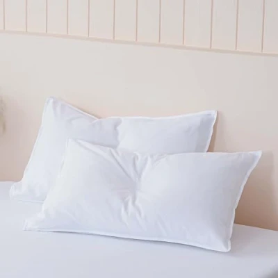 Image of Sheet Story 100% Brushed Cotton Pillow Cases 2 Pack 50x75cm Size, Flannelette Super Soft, Cosy and Hypoallergenic White Pillowcases With Deep Inner Flap For Snug Fit